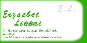 erzsebet lippai business card